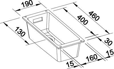 BLANCO SUBLINE 160-U-1