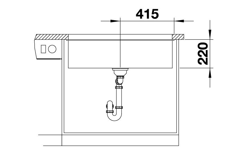 BLANCO SUBLINE 800-U-2