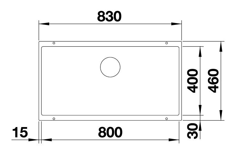 BLANCO SUBLINE 800-U