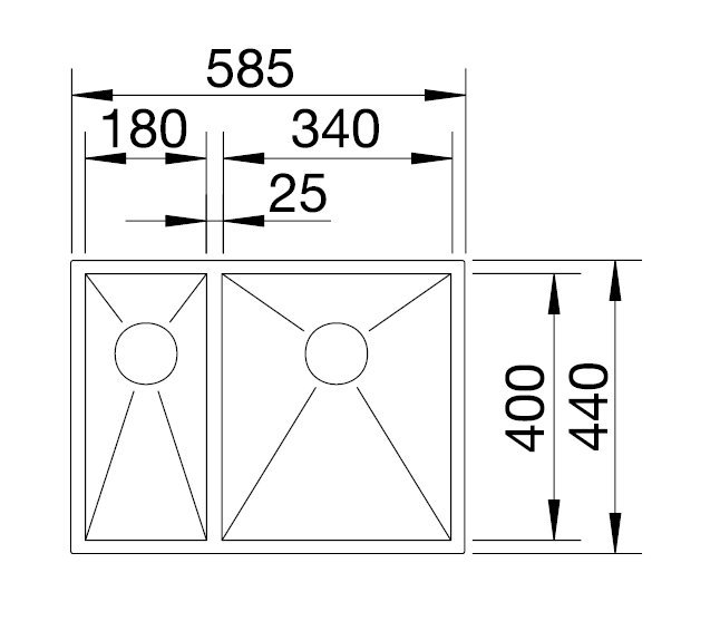 BLANCO ZEROX 340/180-U