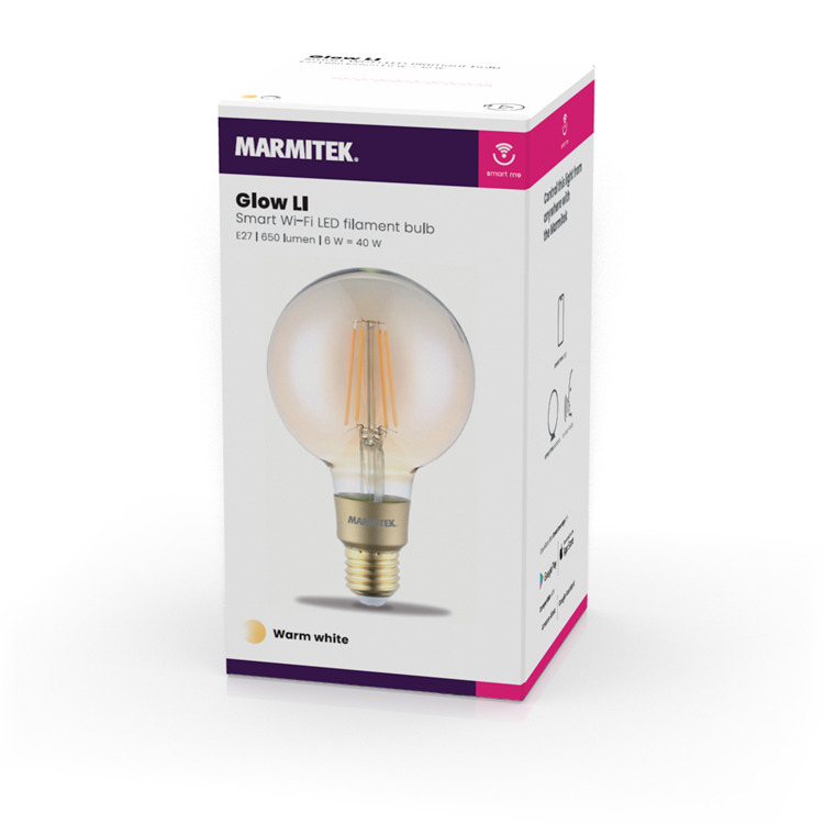 MARMITEK Glow LI LED filament E27 650lm 6W 3