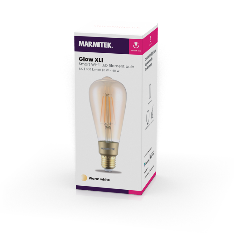 MARMITEK Glow XLI LED filament E27 650lm 6W 2