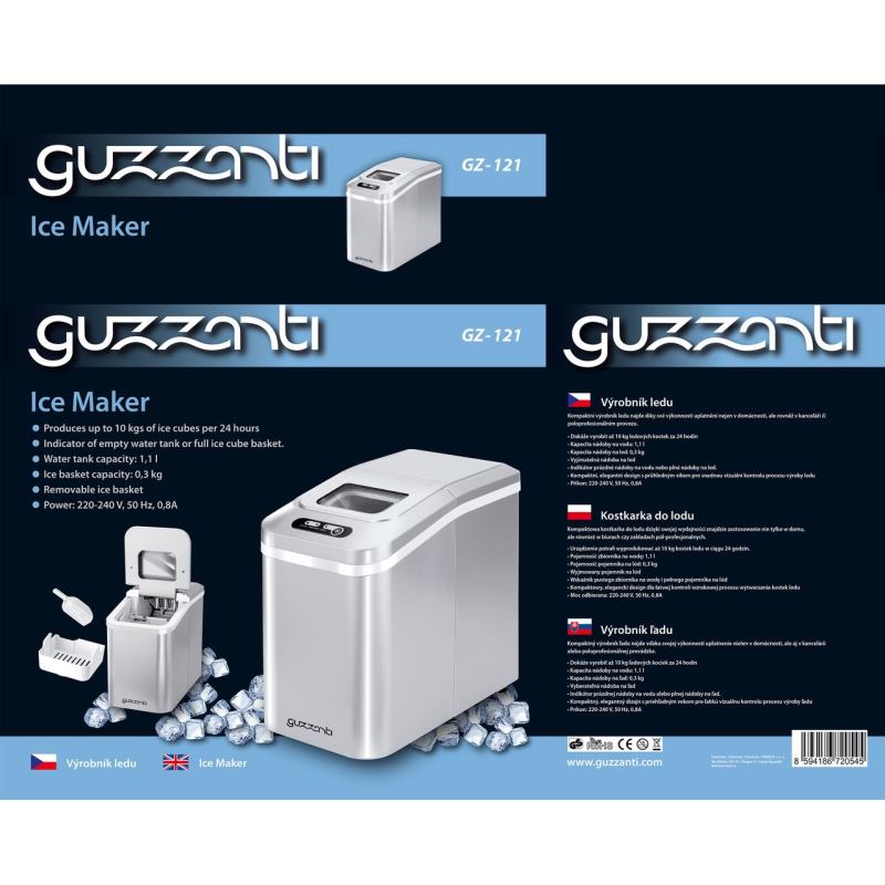 GUZZANTI GZ 121 Výrobník ľadu 1