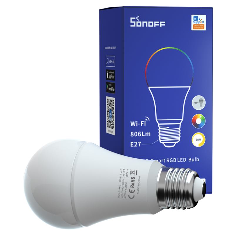 SONOFF B05-BL eWeLink Smart Žiarovka E27 RGB 5