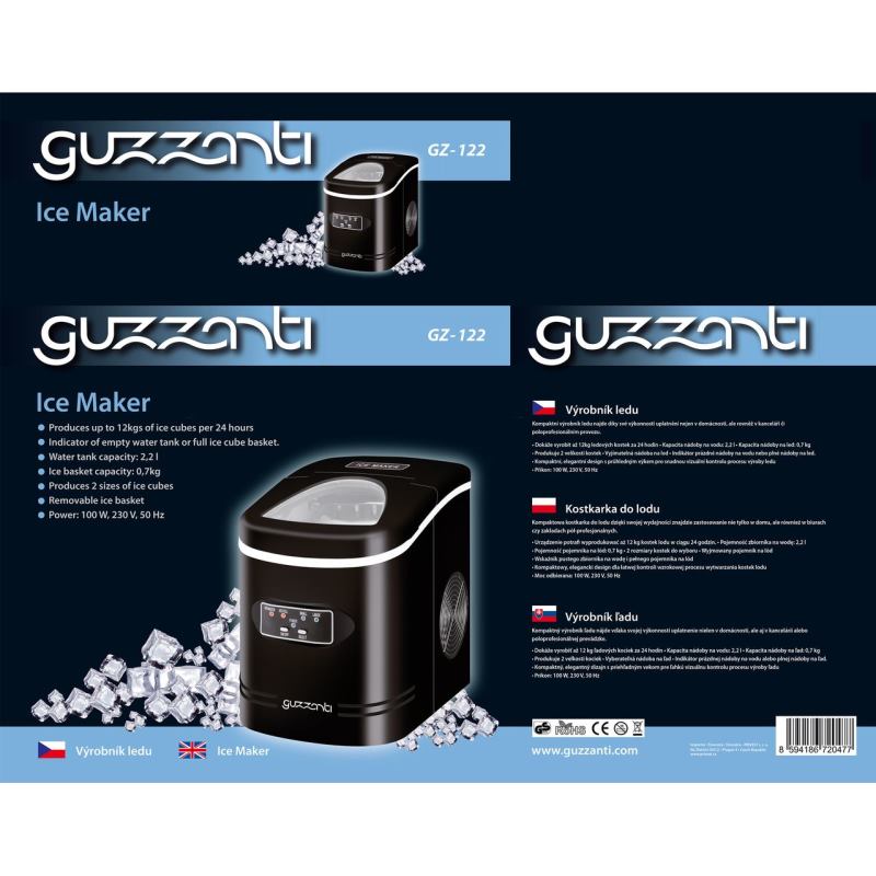 GUZZANTI Výrobník ľadu GZ 122 1