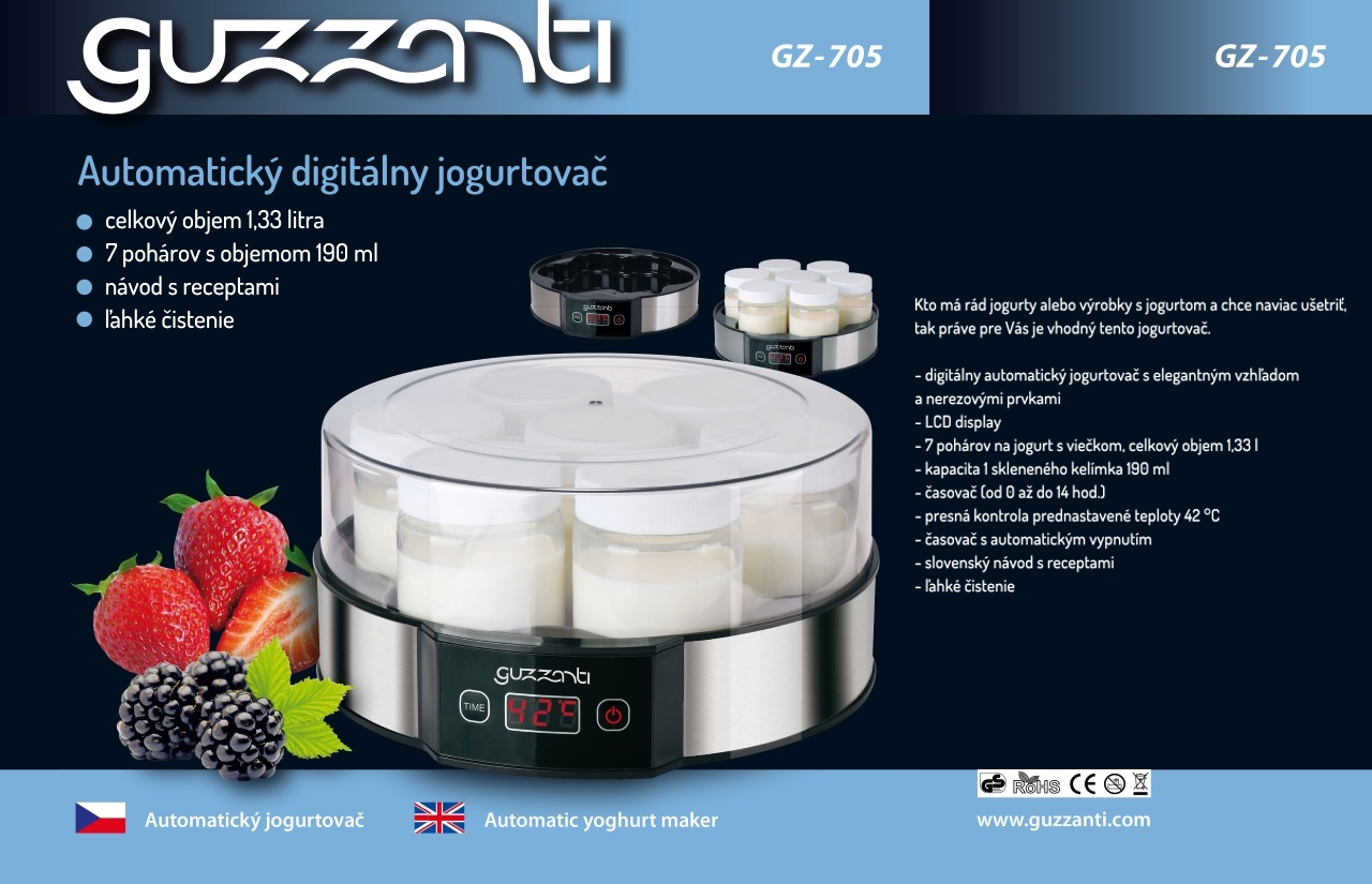 GUZZANTI GZ 705 jogurtovač 2