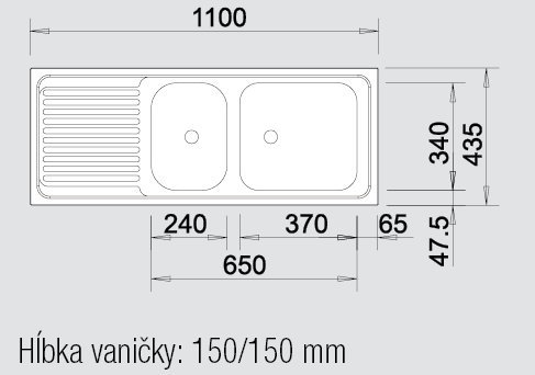 BLANCO TOP EZS 11 x 4