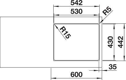 BLANCO ZEROX 500-IF Dark Steel