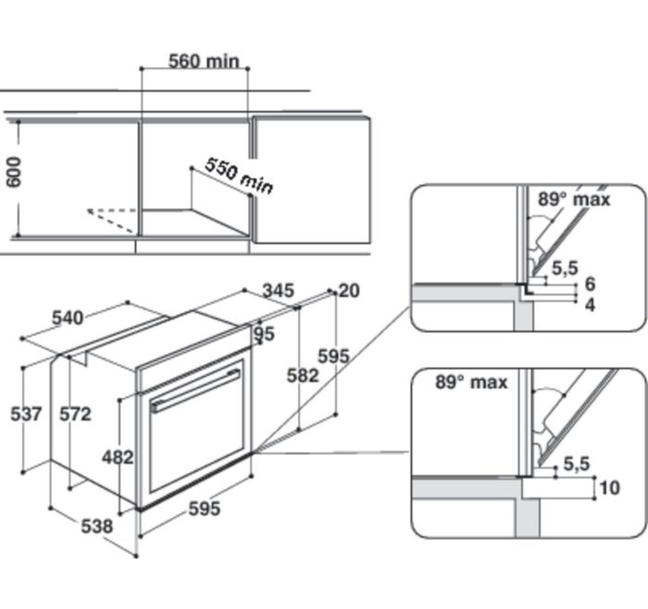Whirlpool AKZM 8480 WH vstavaná rúra 8