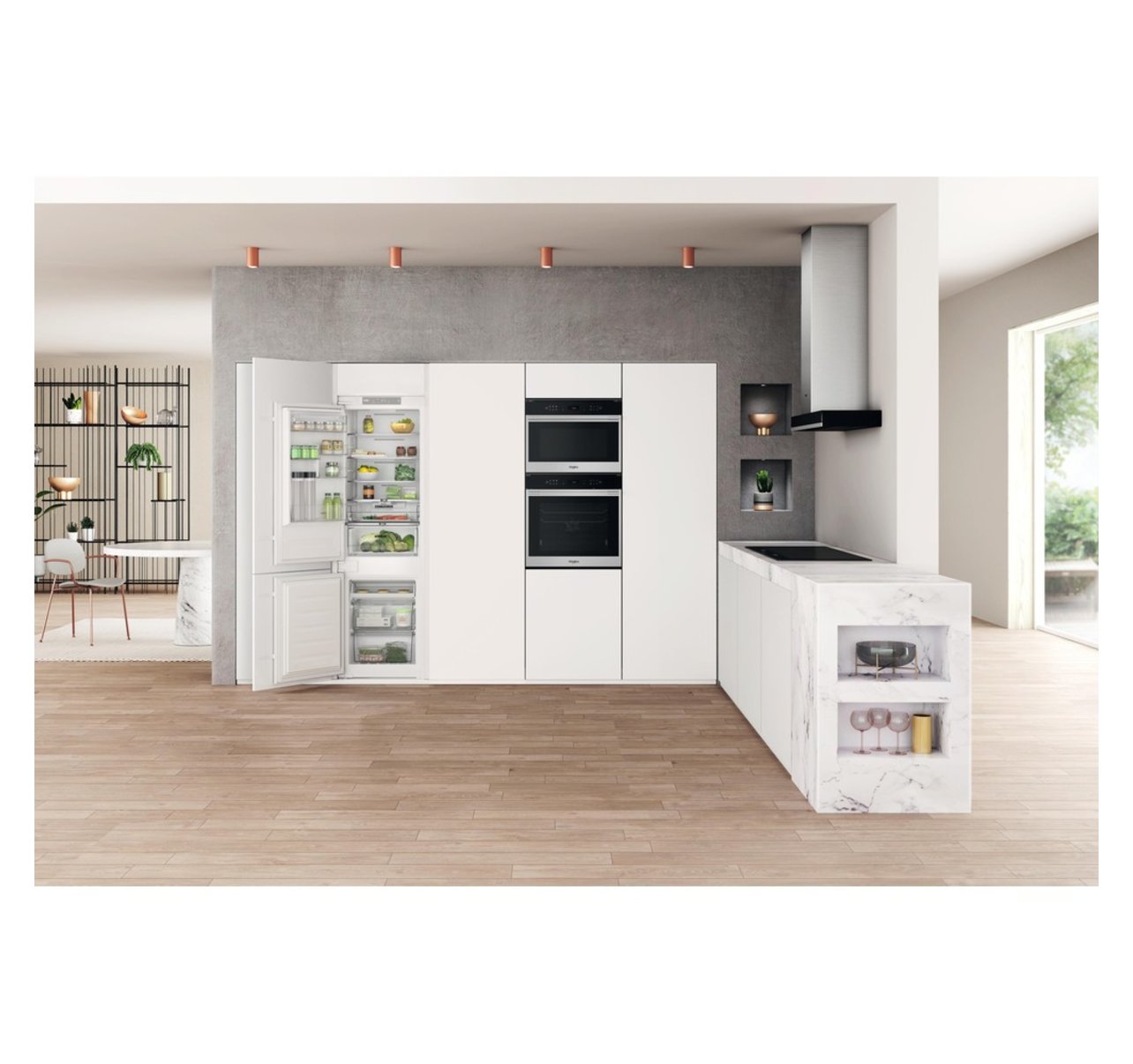 Whirlpool WHC18 T322 vstavaná kombinovaná chladnička 10