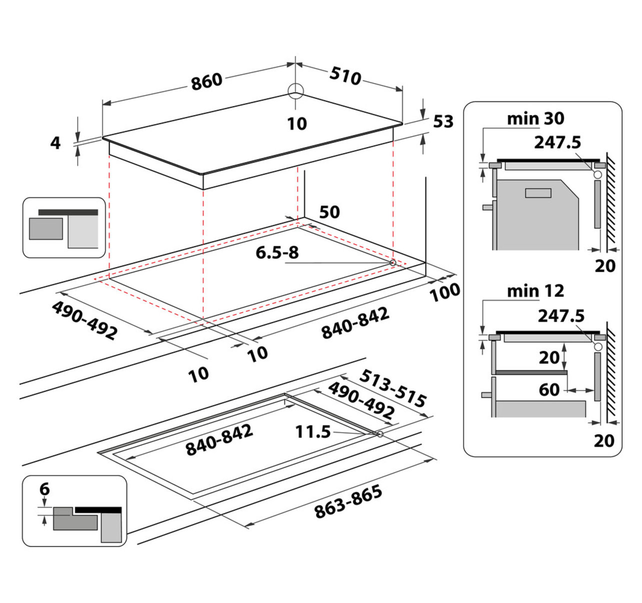 Whirlpool SMP 9010 C/NE/IXL indukčná varná doska 13